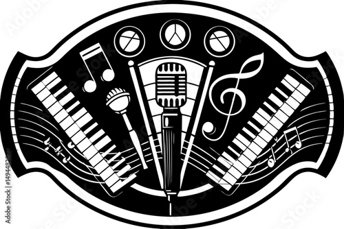 Celebrate the Joy of World Music Day with Iconic Musical Instruments and Microphone Illustrations Highlighting the Passion and Talent Behind Every Melody