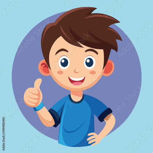 Showing a Thumbs Up Gesture Signifying Approval or Agreement 