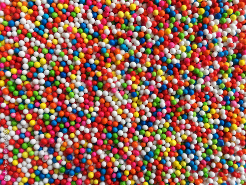 Colorful Decorative Sprinkles in a Bright and Cheerful Pattern