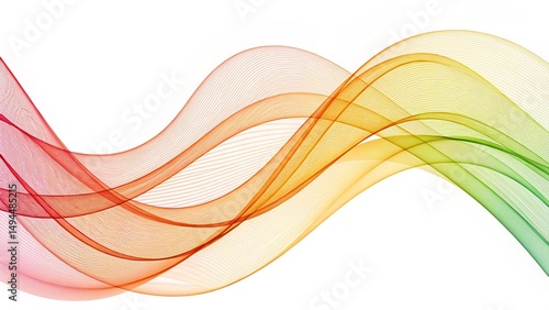 Vibrant Abstract Digital Art Featuring Colorful Wavy and Flowing Forms with Smooth Gradient Transitions, Radiating Dynamic Energy and an Ethereal, Dreamlike Aesthetic