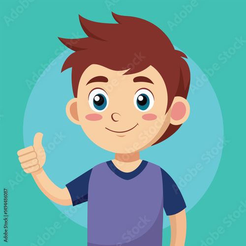 Showing a Thumbs Up Gesture Signifying Approval or Agreement 