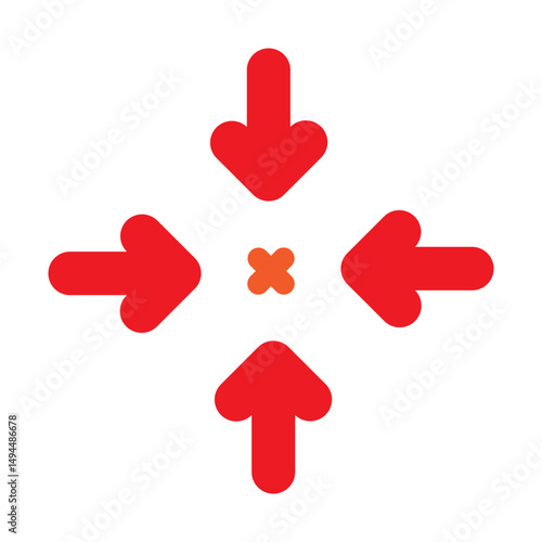 Focus  Vector Flat Icon Design