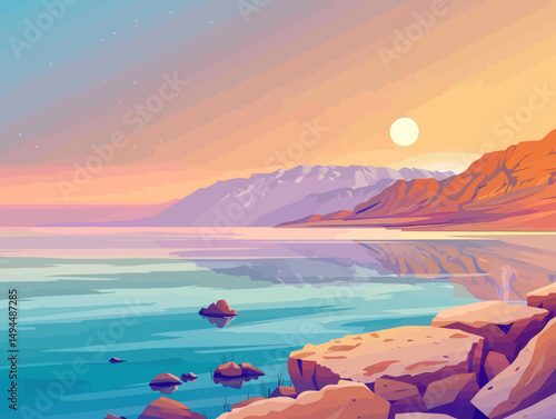 Vector illustration deadsea 