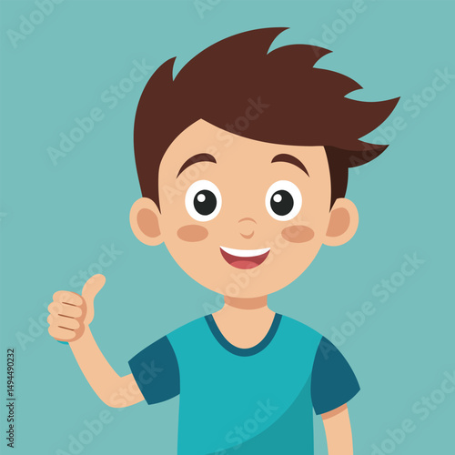 Showing a Thumbs Up Gesture Signifying Approval or Agreement 
