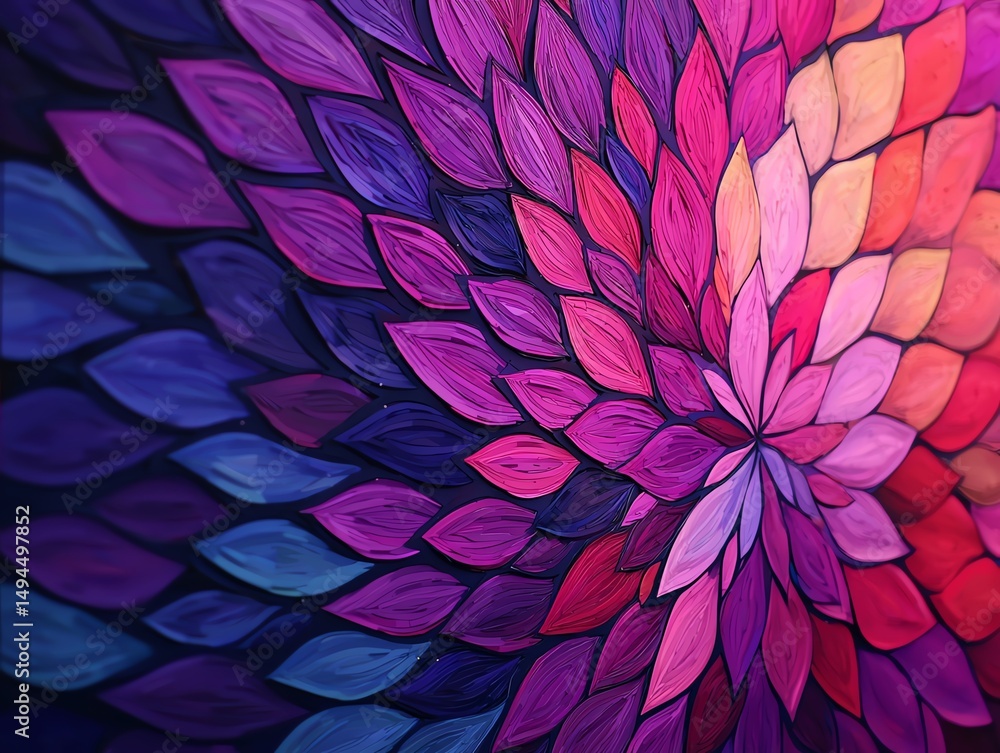 Kaleidoscopic visuals on a giant LED screen, hypnotic music festival experience Kaleidoscopic visuals on a giant LED screen, hypnotic music festival experience