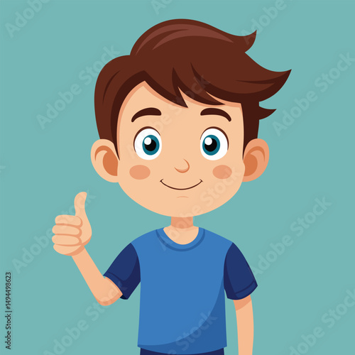 Showing a Thumbs Up Gesture Signifying Approval or Agreement 
