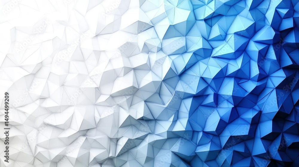 Abstract Blue White Geometric Low Poly Background Texture Abstract Blue White Geometric Low Poly Background Texture