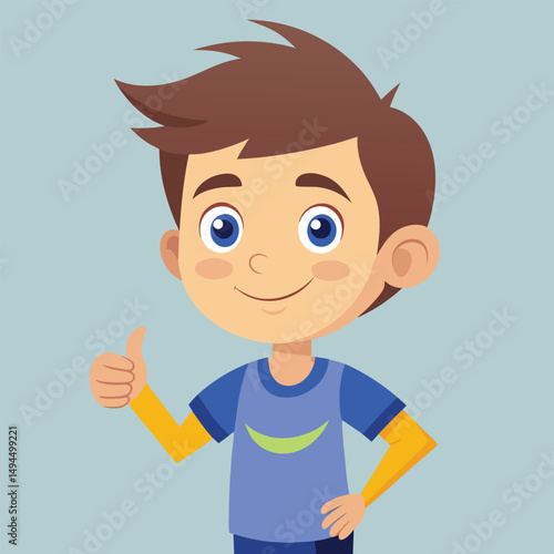 Showing a Thumbs Up Gesture Signifying Approval or Agreement 