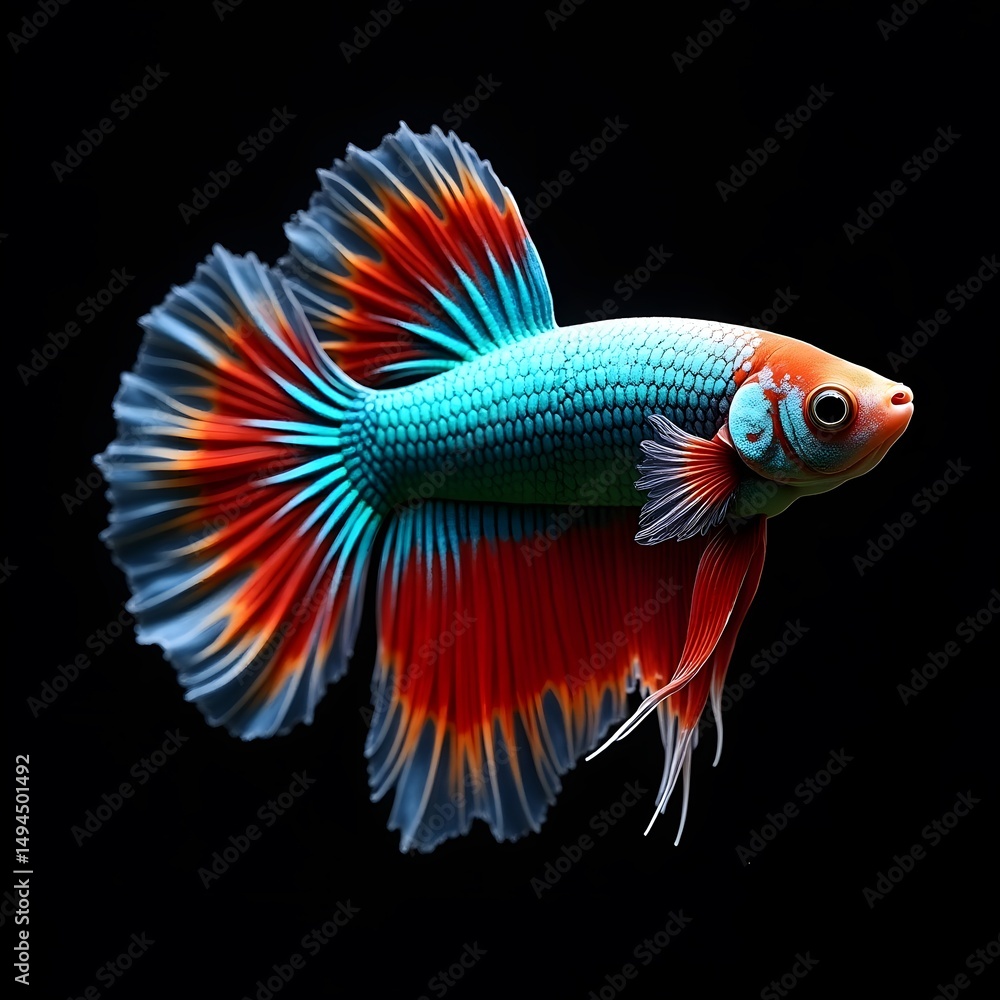Fototapeta premium siamese aquarium fighting fish image