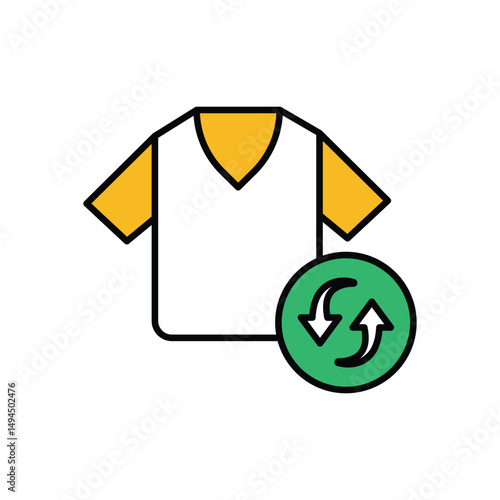 Return Policy Icon vector stock illustration