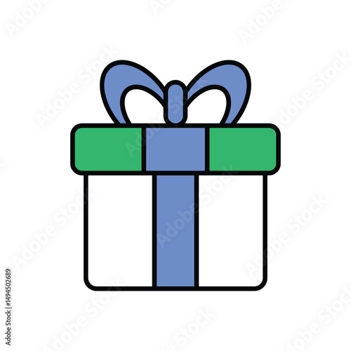 Gift Box Icon vector stock illustration