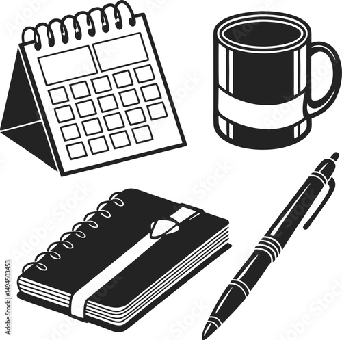 notebook and pen
