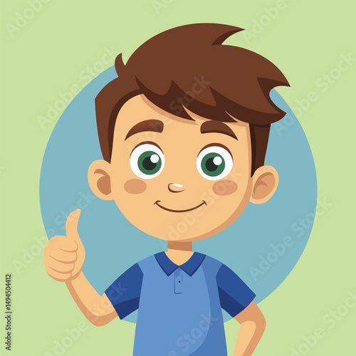Showing a Thumbs Up Gesture Signifying Approval or Agreement 