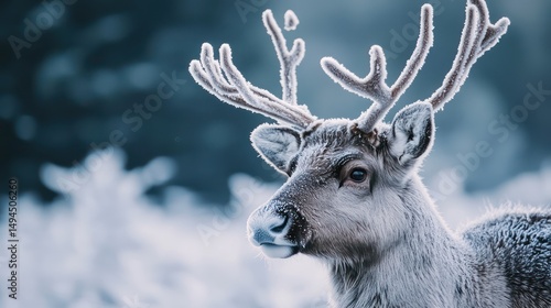 Reindeer Winter Landscape photo