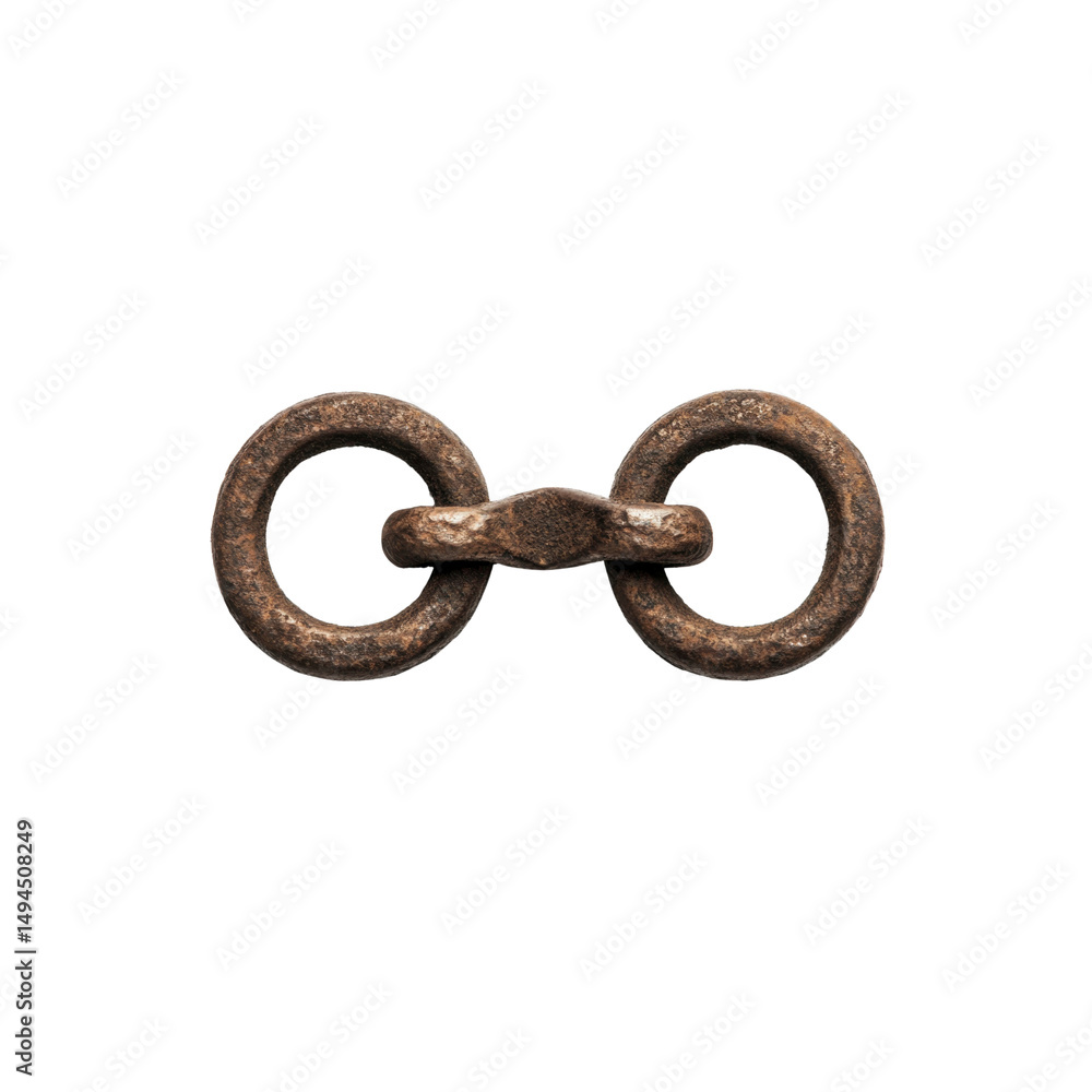Rustic Metal Chain Link Close-up of Aged Iron or Bronze Chain Detail Rustic Metal Chain Link Close-up of Aged Iron or Bronze Chain Detail