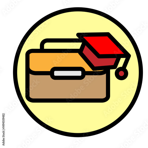 Apprenticeship Vector Filled Icon Design