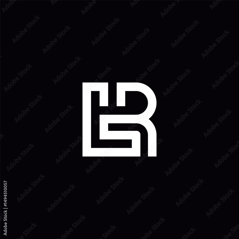 Alphabet LR RL Letter Logo Design with Modern Minimal Style. Alphabet LR RL Letter Logo Design with Modern Minimal Style.