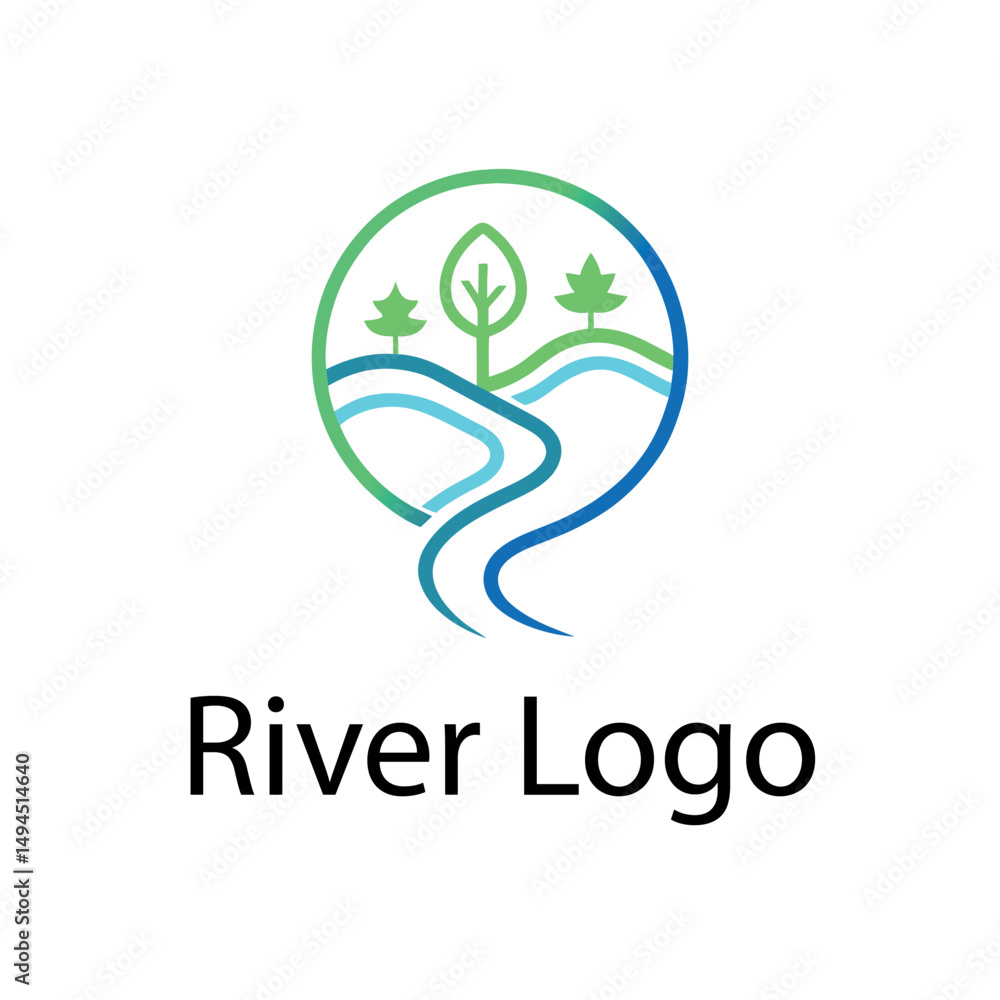 Fototapeta premium River Logo