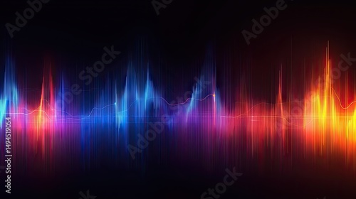 Abstract spectrum of vibrant colors and light.