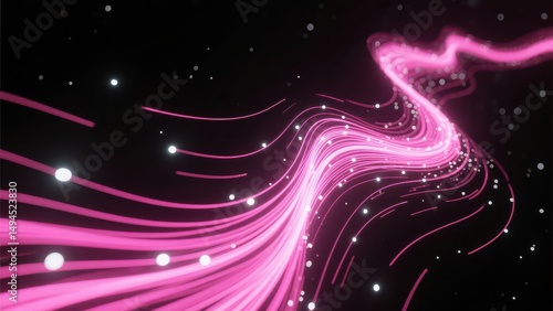 Technology inspired dynamic abstract poster background