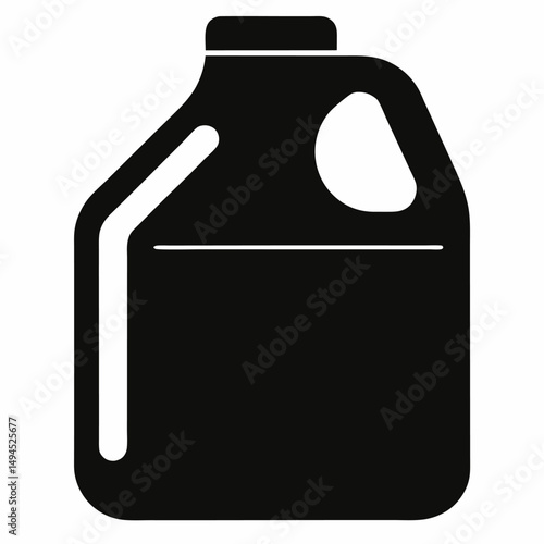 Cooking oil gallon vector on white background.