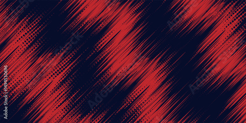 Red halftone dots blue color pattern gradient grunge texture background. Dot pop art comic sport style. . Eps10 vector illustration