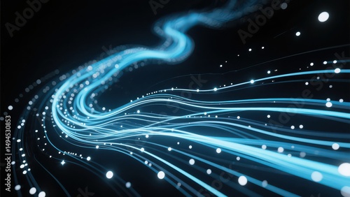 Technology inspired dynamic abstract poster background