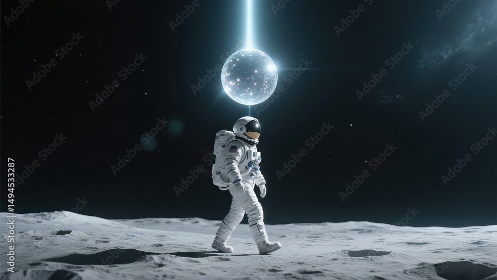 Fototapeta premium Astronauts are walking