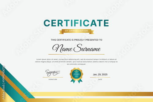 Certificate Template Design