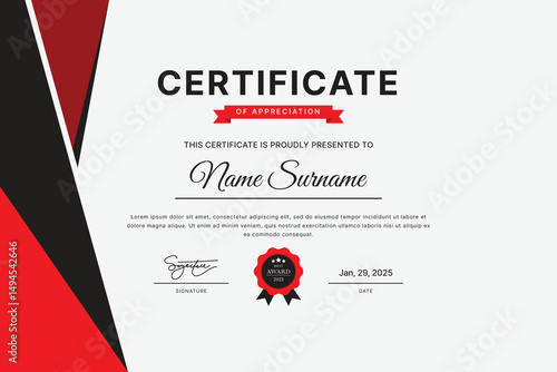 Certificate Template Design