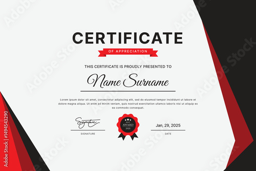 Certificate Template Design