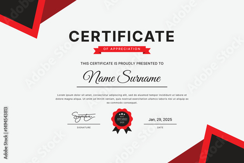 Certificate Template Design