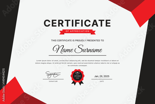 Certificate Template Design