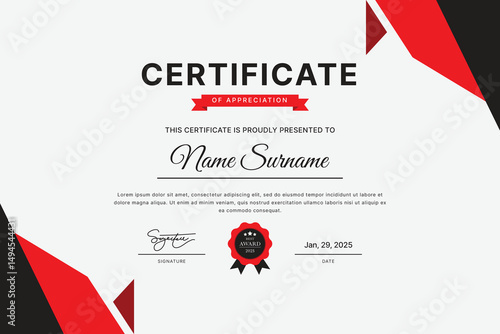 Certificate Template Design