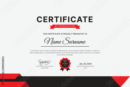 Certificate Template Design