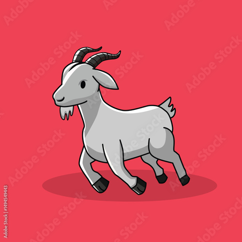 Trendy Goat for Islamic Eid Al-Adha Celebration