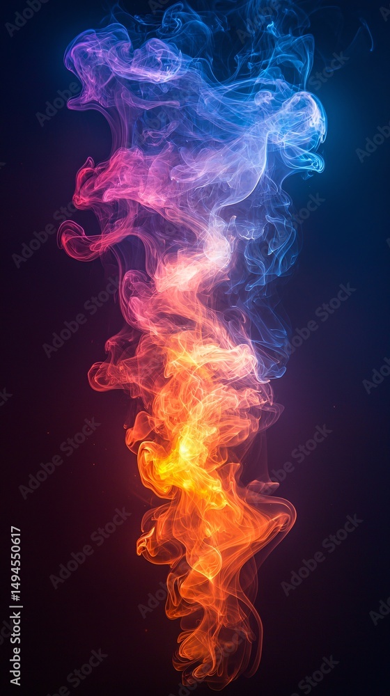 Fototapeta premium Colored smoke effect