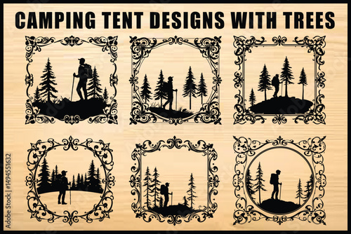Framed Camping Tent Forest 