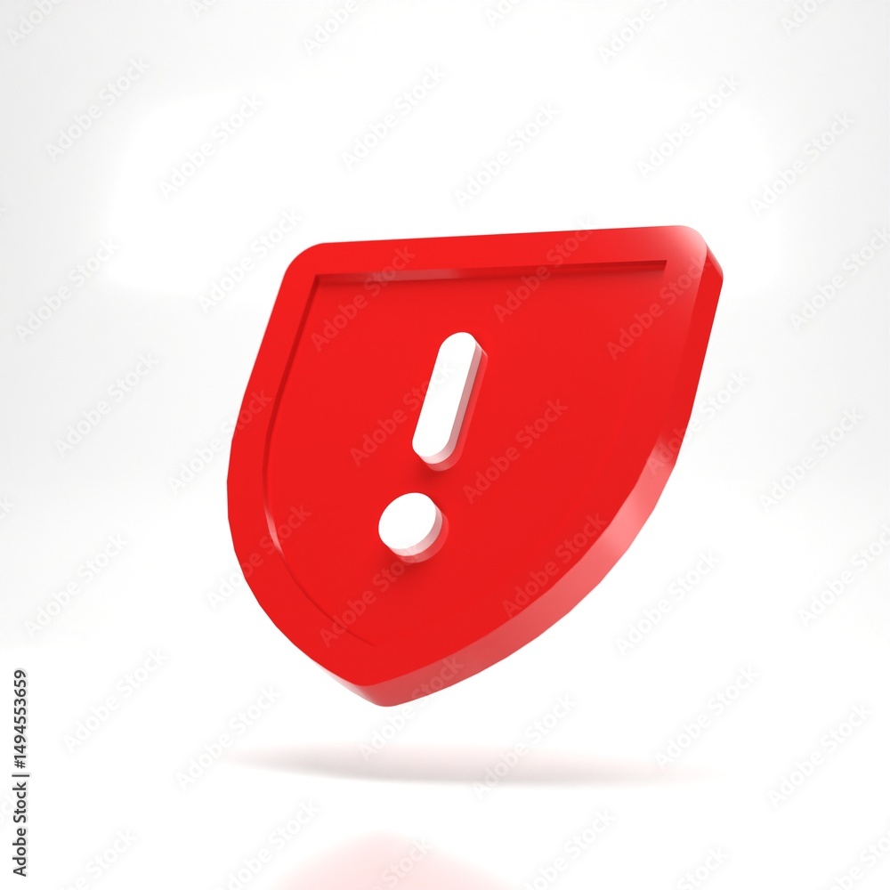 High Quality Render of Caution Sign, White Background, 3d Render High Quality Render of Caution Sign, White Background, 3d Render