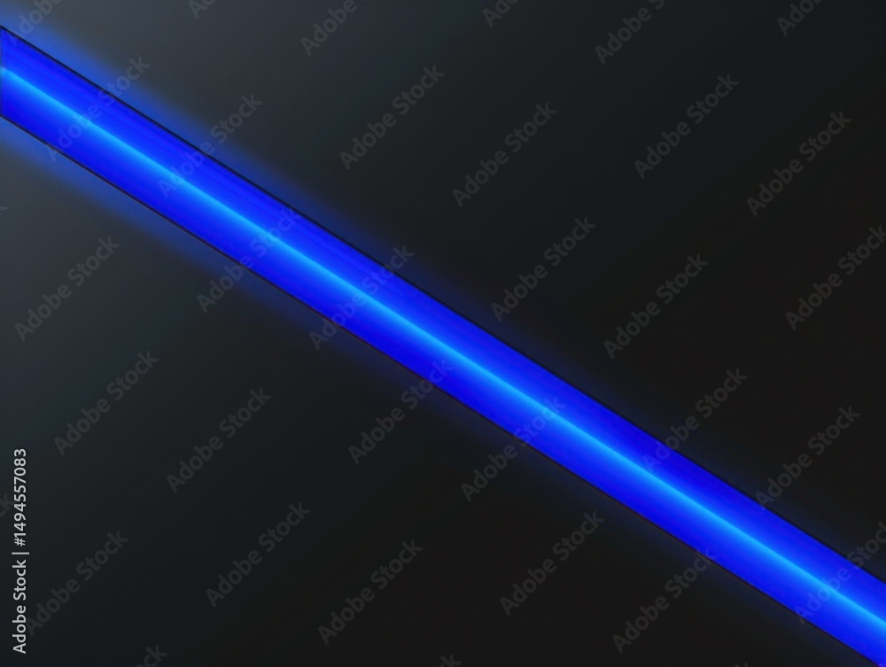 Abstract image of a blue neon light against a dark background. Abstract image of a blue neon light against a dark background.