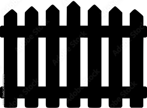 Silhouette fence A barricade of privacy