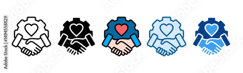 Customer Relationship Icon Set Multiple Style Collection