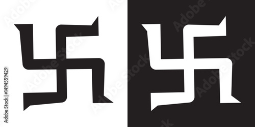 Swastika  icon. Swastika symbol art. Spiritual Hindu Symbol, Swastika vector  Design. EPS 10 /AI