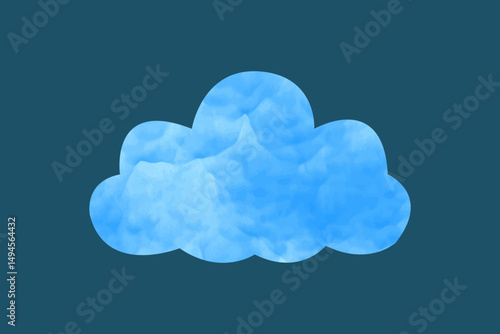 blue cloud computing concept