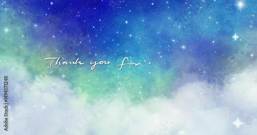 手描きの星空がかわいい Thank you for watching. ご視聴ありがとうございました