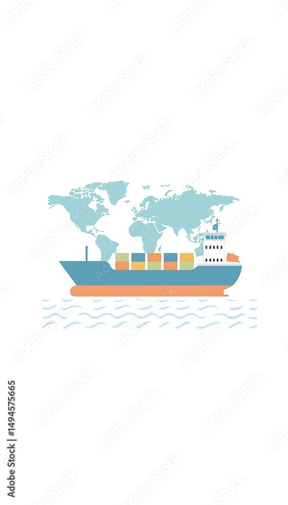 Global shipping vessel Global shipping vessel