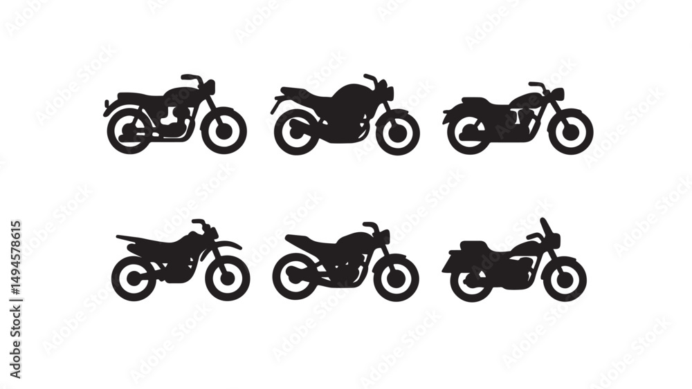 Obraz premium Distinct Motorcycle Silhouette