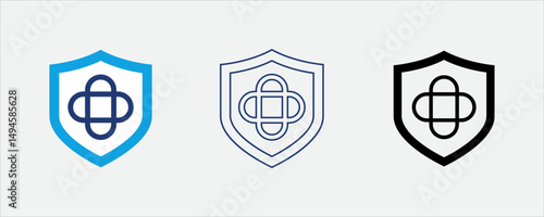 Security patch icon for software vulnerability fix