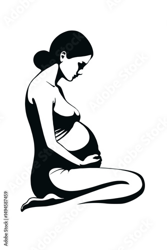 Pregnant Woman Silhouette