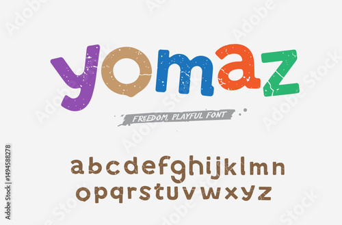 Original retro alphabet, creative characters set. vintage stylish typography